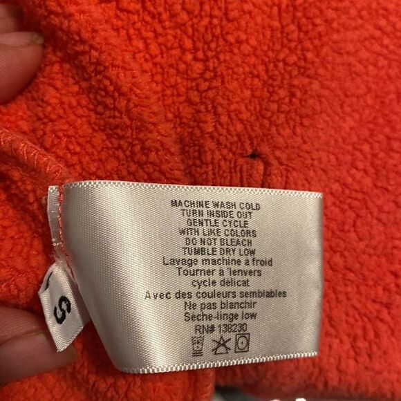 Pam & Gela LF Women's Coral Pink Zip Front Fleece Hoodie Fair Condition Small - Picture 8 of 13